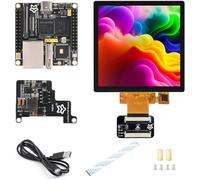 TUOPUONE Pico Ultra RV1106 Linux Micro Development Board Integrates ARM Cortex-A7/RISC-V MCU/NPU/ISP Processors without Wir-less Included PoE Module with 480x480 4inch IPS Touch Display