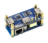 TUOPUONE PoE Ethernet/USB HUB HAT Compatible with Raspberry Pi Zero 3X USB 2.0 Ports 802.3af-Compliant Suitable for RPi Zero/Zero 2W / Zero W/Zero WH