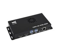 TUOPUONE PoE Mini-Computer Compatible with Raspberry Pi Compute Module 4 (NOT Included) Metal Case With Cooling Fan Fast And Easy To Build A Mini-Computer