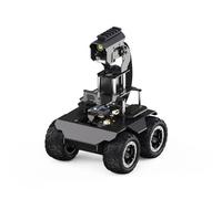 TUOPUONE RaspRover Open-source 4WD AI Robot Compatible with Raspberry 4B / 5 Dual Controllers All-metal Body Computer Vision Included Pan-Tilt Camera Module, PI4B-4GB Not Included