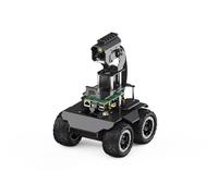 TUOPUONE RaspRover Open-source 4WD AI Robot Compatible with Raspberry 5 Dual Controllers All-metal Body Computer Vision Included Pan-Tilt Camera Module, PI5-4GB Included