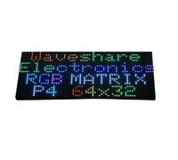 TUOPUONE RGB Full-Color LED Matrix Panel Compatible with Raspberry Pi/Pi Pico / ESP32 / Arduino 4mm Pitch 64x32 Pixels Adjustable Brightness