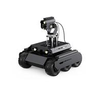 TUOPUONE UGV Rover Open-source 6 Wheels 4WD AI Robot Compatible with Raspberry Pi 4B / Raspberry Pi 5 Dual controllers All-metal Body Computer Vision Without RPi5，With Pan-Tilt Module
