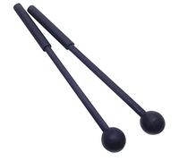 TUOREN 1 Pair 9 Inch Rubber Xylophone Sticks Tongue Drum Mallets Percussion Sticks Hammer for Glockenspiel, Xylophone, Chime, Woodblock, and Bells (Black)