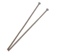 TUOREN 1 Pair Bell Mallets Percussion Oval Metal Head Glockenspiel Sticks 16 Inch Xylophone Mallet with Wooden Handle Ethereal Drumstick Percussion Sticks Hammer for Chime Woodblock Long