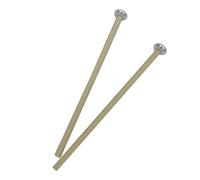 TUOREN 1 Pair Bell Mallets Percussion Oval Metal Head Glockenspiel Sticks 8.5 Inch Xylophone Mallet with Wooden Handle Ethereal Drumstick Percussion Sticks Hammer for Chime Woodblock Short