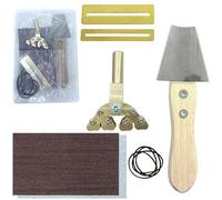 TUOREN 10Pcs Guitar Fret Luthier Tools Kit Include 1Pcs Guitar Fret Slot Saw Blade, 1Pcs Guitar Fret Press Repair Tool, 2Pcs Guitar Fingerboard Guards, 2Pcs Sanding Paper, 4Pcs Rubber Band