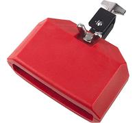 TUOREN 5“ Jam Block Musical Percussion Instrument Plastic Latin Drum Instrument (Red)