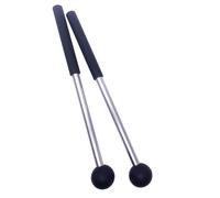 TUOREN Black Xylophone Mallets Glockenspiel Sticks Rubber Mallets Percussion Sticks for Tongue Drum, Glockenspiel, Xylophone, Chime, Woodblock, and Bells 9 Inch Long