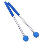TUOREN Blue Xylophone Mallets Glockenspiel Sticks Rubber Mallets Percussion Sticks for Tongue Drum, Glockenspiel, Xylophone, Chime, Woodblock, and Bells 9 Inch Long