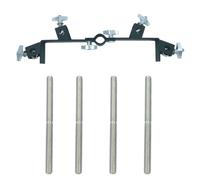 TUOREN Cowbell Holder Mounting Bracket with 9.5mm Percussion Mount Rod, All Percussion Mount Bracket for Cowbell Jam Blocks Tambourine Percussion Rack Stand Percussion Instrument Accessory