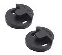TUOREN Double Bass Practice Mute, 2 Pack Rubber Tourte Style Mute for Upright String Instrument, Black