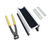 TUOREN Guitar Fret Pulling Tools Kit Include 19mm Thickness Guitar Fret Wire Puller Plier, Metal Tall Guitar Neck Support, Wide and Narrow Guitar Fingerboard Guards, Luthiers Repair Tool