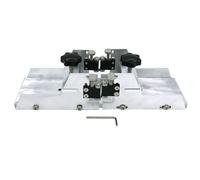 TUOREN Guitar Fret Slotting Miter Box with Clamps, Aluminum Alloy Guitar Luthiers Making Repair Tools for Guitar Necks Fretboards Parts