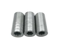 TUOREN Piano Tuning Pin Socket Kit Include 8mm 8.3mm 8.8mm Piano Ratchet Star Head, Universal Metal Piano Tuning Pin Removal Tool for Power Drill