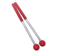 TUOREN Red Xylophone Mallets Glockenspiel Sticks Rubber Mallets Percussion Sticks for Tongue Drum, Glockenspiel, Xylophone, Chime, Woodblock, and Bells 9 Inch Long, CG154