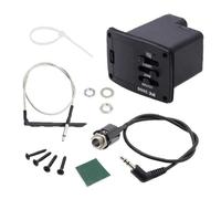 TUOREN Ukulele Pickup with Preamp UK-2000 2-Band EQ Equalizer Ukulele Piezo Pickup Violin Pickup and Preamp Tuner System 1 Set