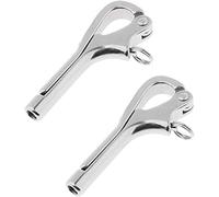 Tuoservo 2pcs Pelican Hook Replacement with Quick Release Link, Snap Trigger Clip Buchkle Shackle, Stainless Steel, Marine Accessories