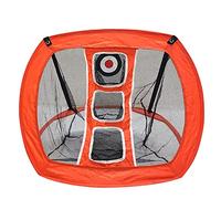 Tuoservo Golf Chipping Net Indoor Outdoor Collapsible Golf Accessories Portable Square Golf Chipping Practice Net, for Accuracy and Swing Practice (Red)
