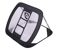 Tuoservo Golf Chipping Net Indoor Outdoor Collapsible Golf Accessories Portable Square Golf Chipping Practice Net, for Accuracy and Swing Practice (Black)