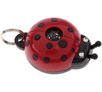 Tuoservo Pet Dog Cat Ultrasonic Animal Pest Repeller for Ticks Fleas Lice and Mosquitos Ladybug Shape (Red)