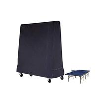 Tuoservo Premium Full Size Table Tennis Cover Ping Pong Table Waterproof Cover Indoor/Outdoor Black (185×70×165cm)