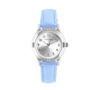 TUOTISI Women's Leather Band Quartz Movement Waterproof Business Classic Analog Watch with Genuine Leather Stainless Steel Band Elegant Ladies Watch, Blue