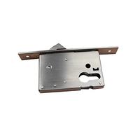 TUOYDJA Cylinder Lock,Door Barrel Single Hook Euro Mortise Lock Body Stainless Tongue Hardware Accessories Exterior Lock Sliding