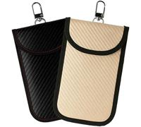 TuoYi Anti-Theft RFID Blocking Key Fob Protector for Car Security, 2 Packs RFID Protection for Car Keys and Cards,Idea Gift for Xmas New Year Birthday