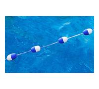 TUOYIBO Swimming Pool Safety Rope Float, Floating Cordon with Hooks Stainless Steel & Blue White Floats, 3 6 10 13 16 20 23 26 30 33 Ft Pool Cord (Size : 5m/16ft/197in)