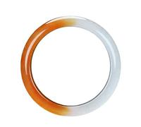 TUOYUANPU 2.4 inch Natural Yellow and White Handmade Retro Jade Stone Jade Bracelet Gift for Girls Women Zinc Copper Iron Stone Zinc Copper Iron Stone Zinc Copper Iron