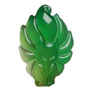 TUOYUANPU Natural Green Jade Fox Pendant for Men and Women Stone Stone