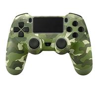 TUOZHE Wireless Remote Controller for PS4, Replacement for Play Station 4 Game Controller with Dual Vibration PC Gamepad Joystick (NOT-OEM, Green)
