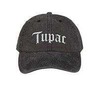 Tupac 2PAC Baseball Cap Gothic Logo Official Charcoal Grey Unisex One Size