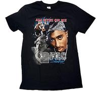 Tupac 2pac T Shirt All Eyez Homage Logo Official Mens Black S
