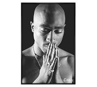 Tupac Gloss Black Framed Pray Maxi Poster 61x91.5cm
