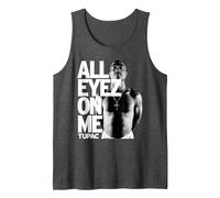Tupac Official All Eyez On Me Tank Top, Men, Dark Heather Grey, X-Large