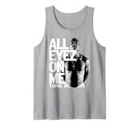 Tupac Official All Eyez On Me Tank Top, Men, Heather Grey, Medium