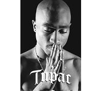 Tupac Praying Poster - 2Pac Hip Hop Rapper Wall Art 12x18