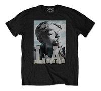 Tupac - Rock Off Tupac - La Skyline (T-Shirt Unisex Tg. XL) Merchandising Ufficiale