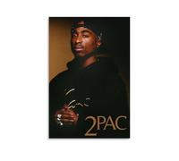 Tupac Shakur 2pac Creative Waterproof Decorative Paintings Free of Framing Directly Pasted with Moisture-proof And Anti Fouling Materials Living Room Bedroom Hanging Paintings Artistic Sense Home Gift