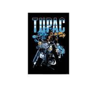 Tupac Shakur All Eyez Motorcycle Poster