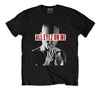 TUPAC SHAKUR Unisex Adult All Eyez On Me T-Shirt (XXL) (Black)
