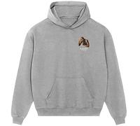 Tupac Shakur Badge Men's Hoodie - Gray / M