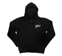 Tupac Shakur Men's Crown Seal Full Zip Hoodie in Black | Size: XL Tupac Shakur Black XL