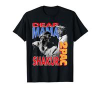 TUPAC SHAKUR Official Tupac Dear Mama T-Shirt - Unisex-All Ages, Black, Small
