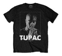 Tupac Shakur Praying T-Shirt in Black | Size: Small Tupac Shakur Black S