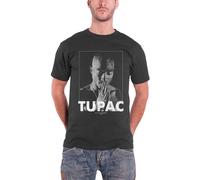Tupac Shakur Praying T-Shirt in Grey | Size: Large Tupac Shakur Grey L