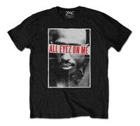 Tupac T-Shirt 2PAC All Eyez on Me Logo Nue Official Unisex Black