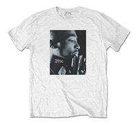 Tupac - T-Shirt # M Unisex White # Changes Side Photo